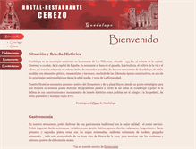 Tablet Screenshot of hostalcerezo.com